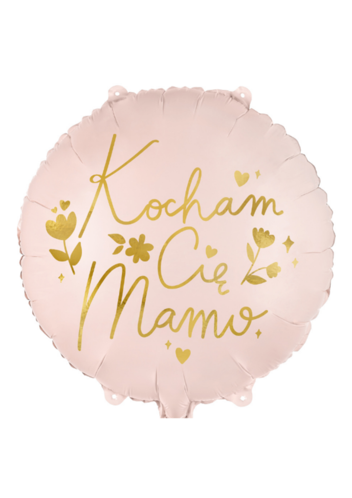 Balon okrągły KOCHAM CIĘ MAMO